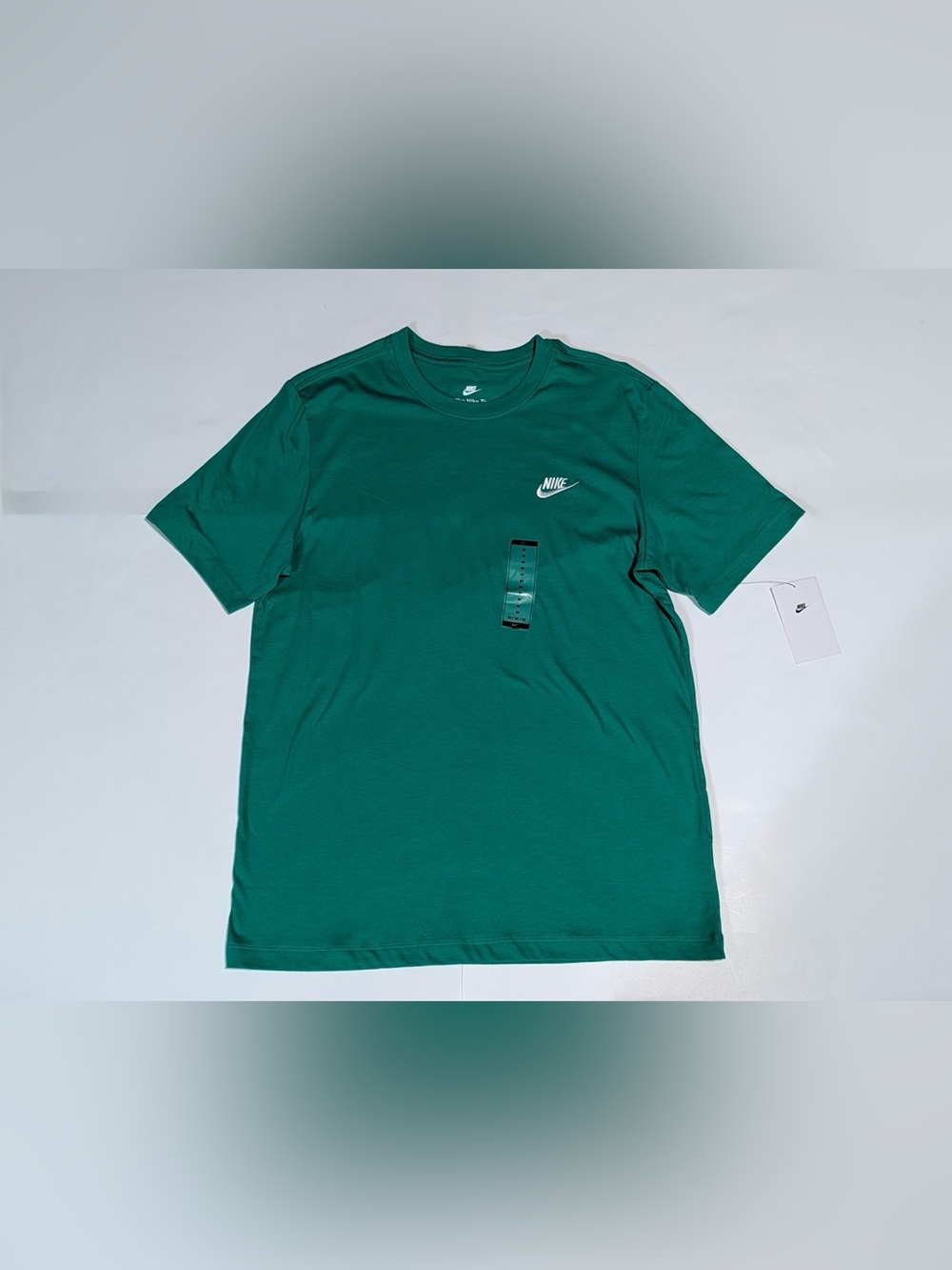 Nike Green Crew T-Shirt with White Swoosh